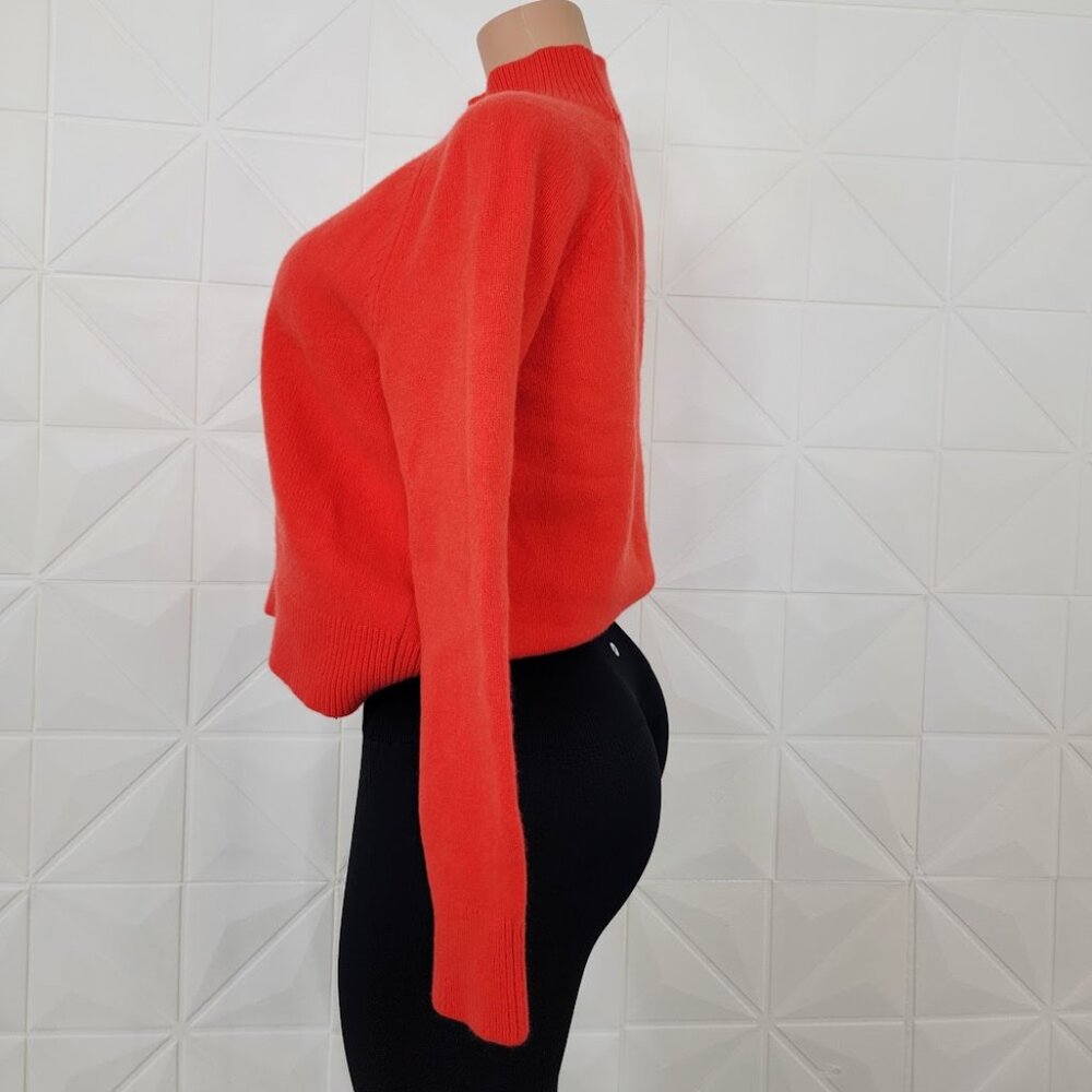 BODEN Women's Gladioli Orange Marion Merino Ribbed High-Neck Sweater Size L - Picture 4 of 8